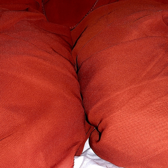 14ft long chiffon burnt orange runners - Picture 2 of 3